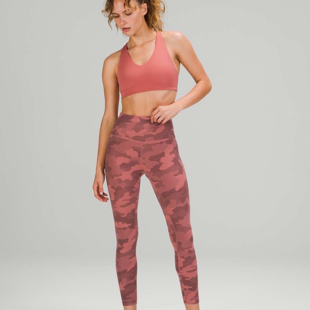 lululemon Camo Briar Rose Leggings 28”
